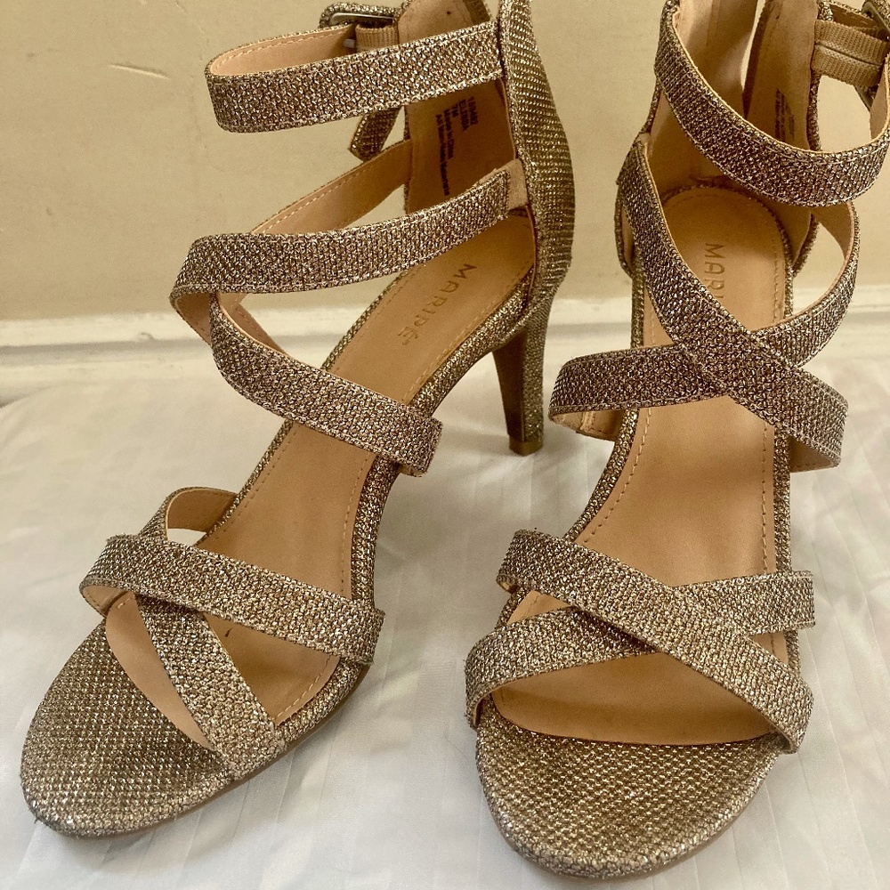 Maripe Gold Heels